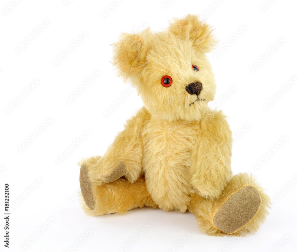 Old scruffy cute teddy bear soft toy Old scruffy cute teddy bear soft toy
