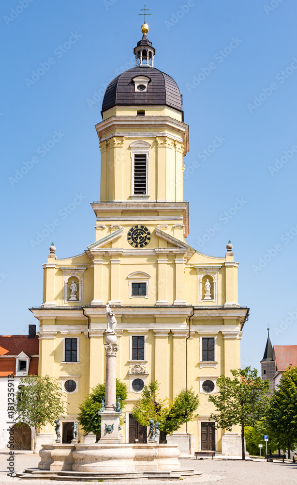 The Hofkirche church in Neuburg