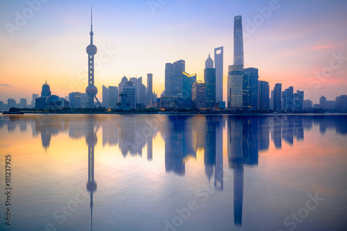 Shanghai skyline in the morning  Shanghai China