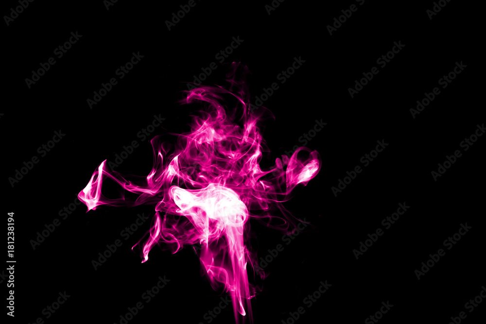 Abstract Colorful Smoke on dark background