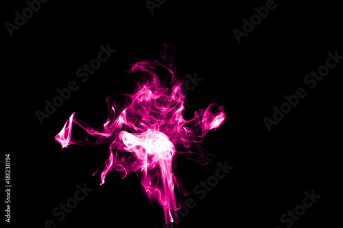 Abstract Colorful Smoke on dark background