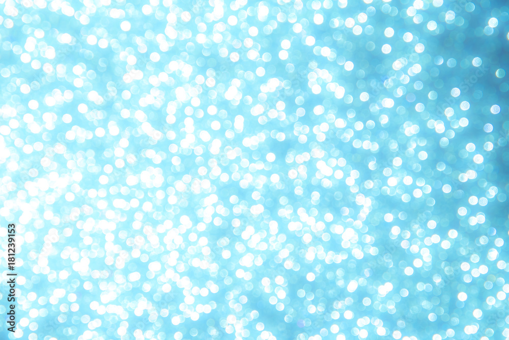Abstract blue bokeh lights on background Abstract blue bokeh lights on background