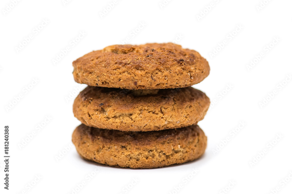 Easter cookies and egg on white background Easter cookies and egg on white background