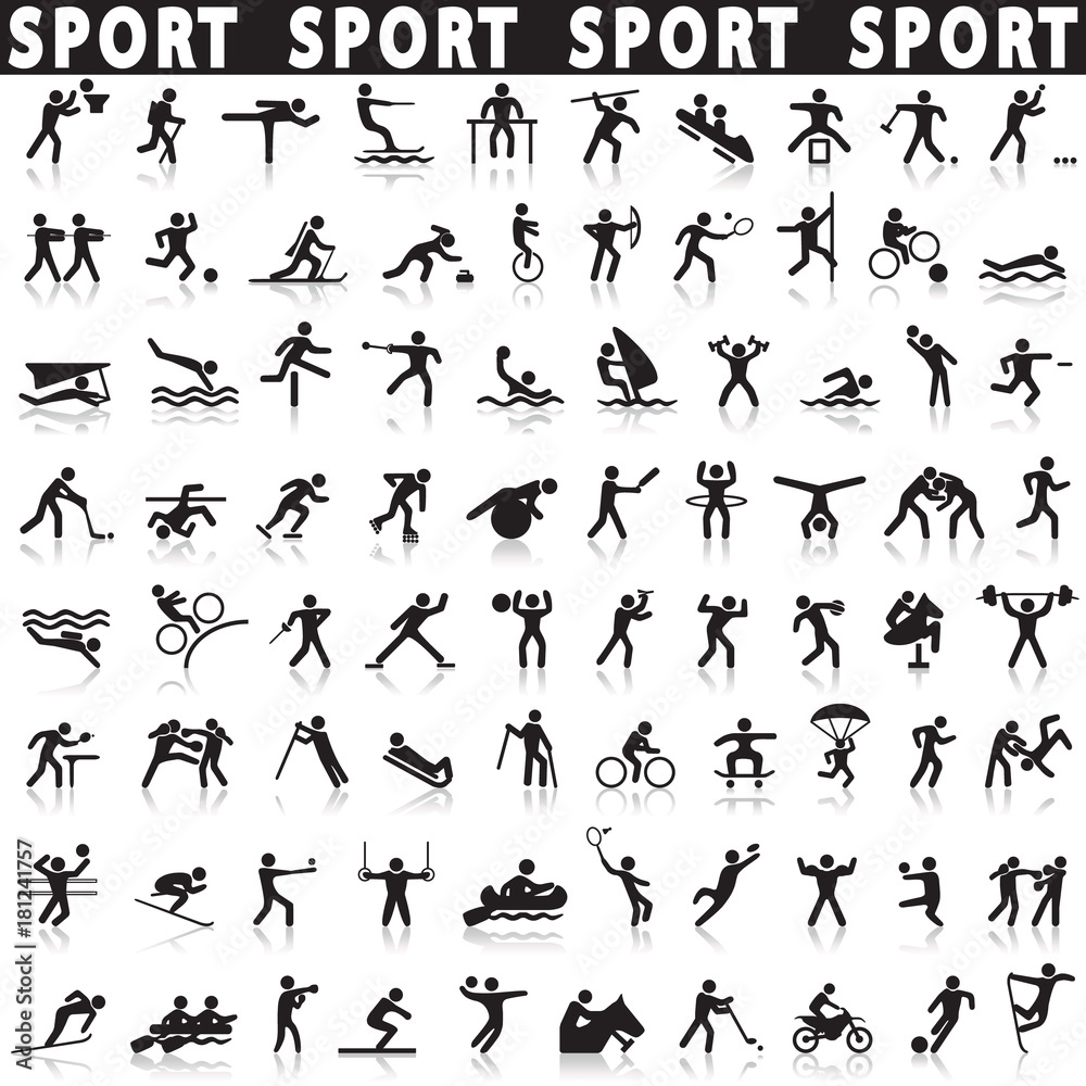 sports icons set.