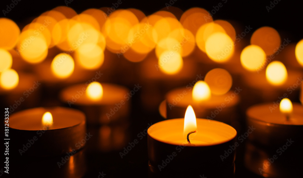 Burning candles with shallow depth of field Burning candles with shallow depth of field