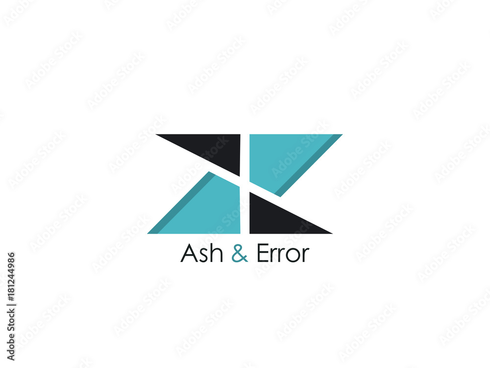 abstract initial letter A, E, AE logo concept design template vector illustration