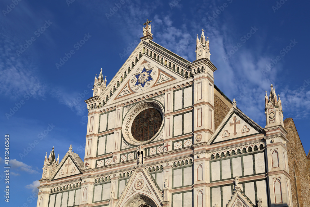 Basilica di Santa Croce church in Florence, Italy