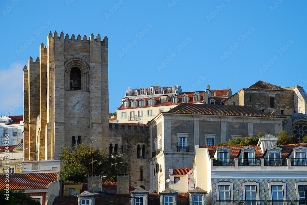 Santa Maria cathedral, often called simply the Se, Lisbon, Portugal