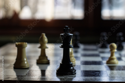 stalemate move on a chessboard with the king cornered