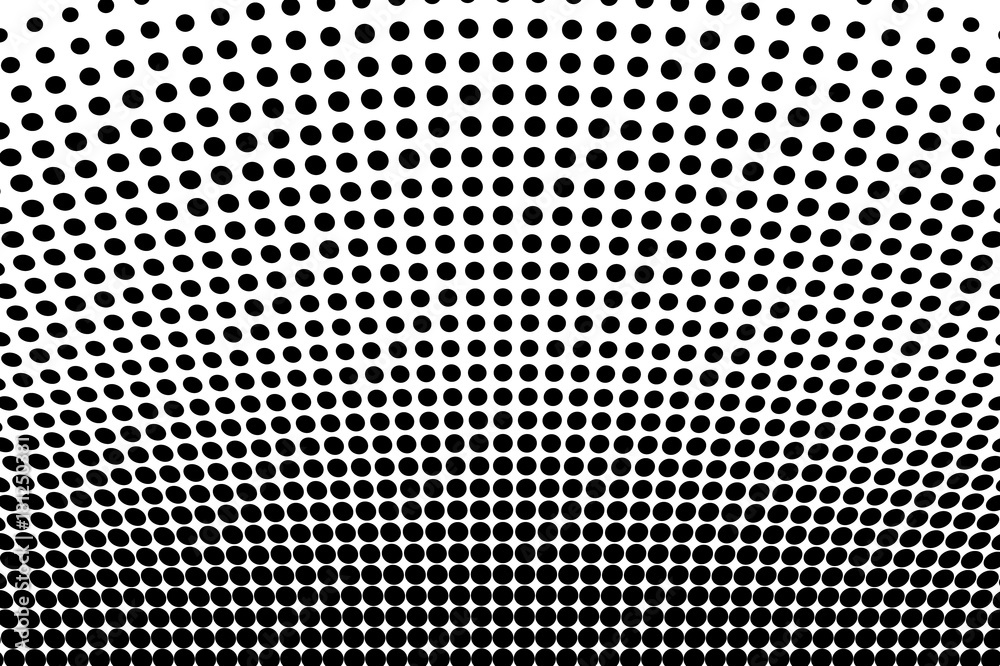 Abstract futuristic halftone pattern. Comic background. Dotted backdrop with circles, dots, point large scale. Black, white color Abstract futuristic halftone pattern. Comic background. Dotted backdrop with circles, dots, point large scale. Black, white color