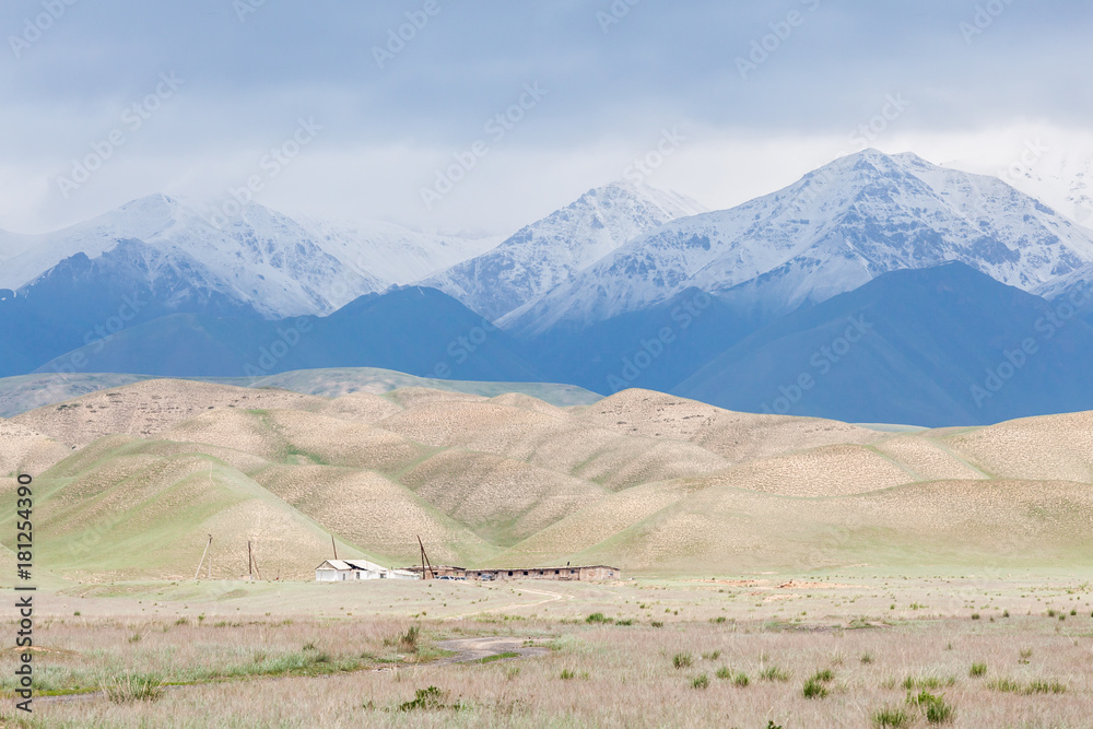 Mountains in Kyrgyzstan district of Naryn