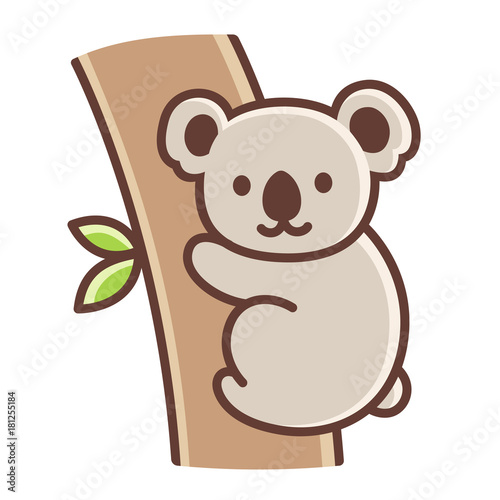 Cute cartoon koala