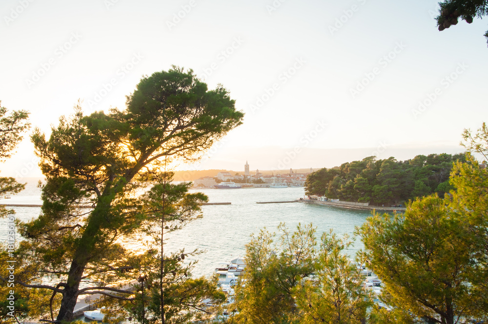 Sunset on the island of Rab
