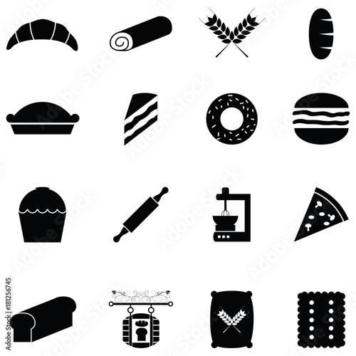 bread icon set