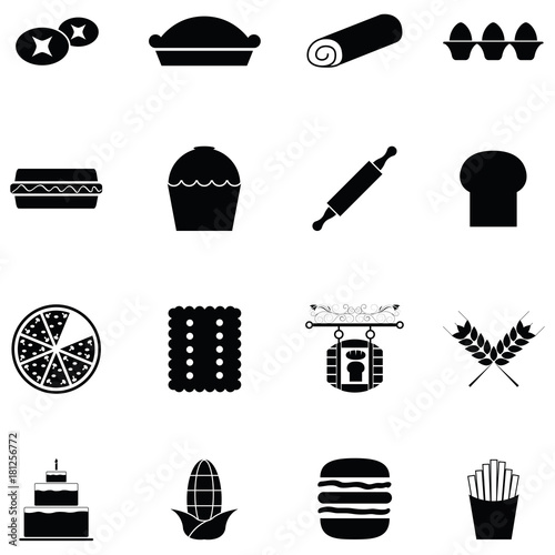 bread icon set