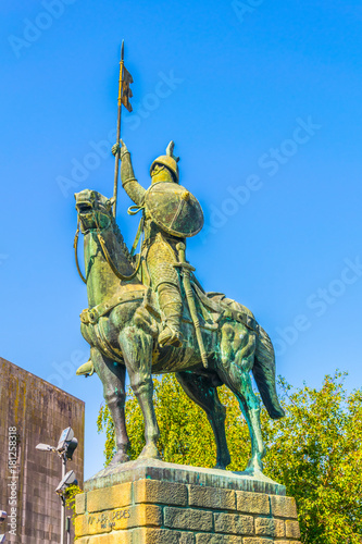 Statue of Vimara Peres in Porto, Portugal. photo