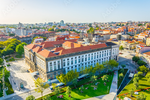 Aerial view of the university of Porto in Portugal. photo