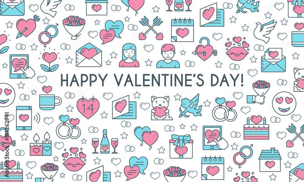 Valentines day banner Valentines day banner