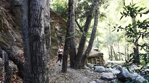 Woman Running Outdoors