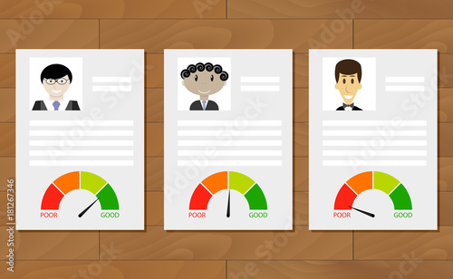Customer credit history documents