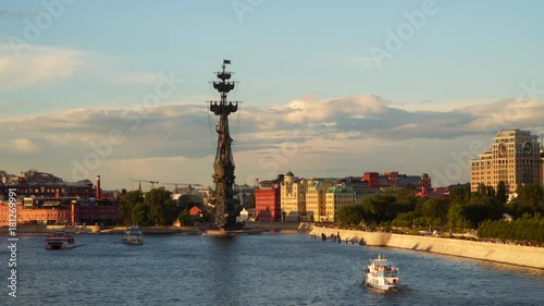 Moscow River at sunset