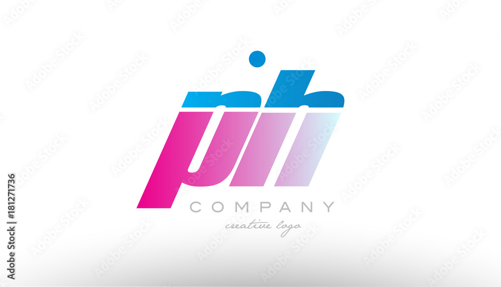 ph p h alphabet letter combination pink blue bold logo icon design ph p h alphabet letter combination pink blue bold logo icon design