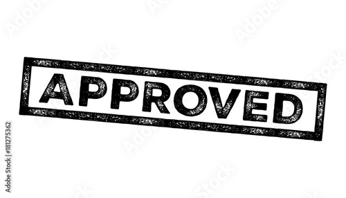 approved sign label stamp