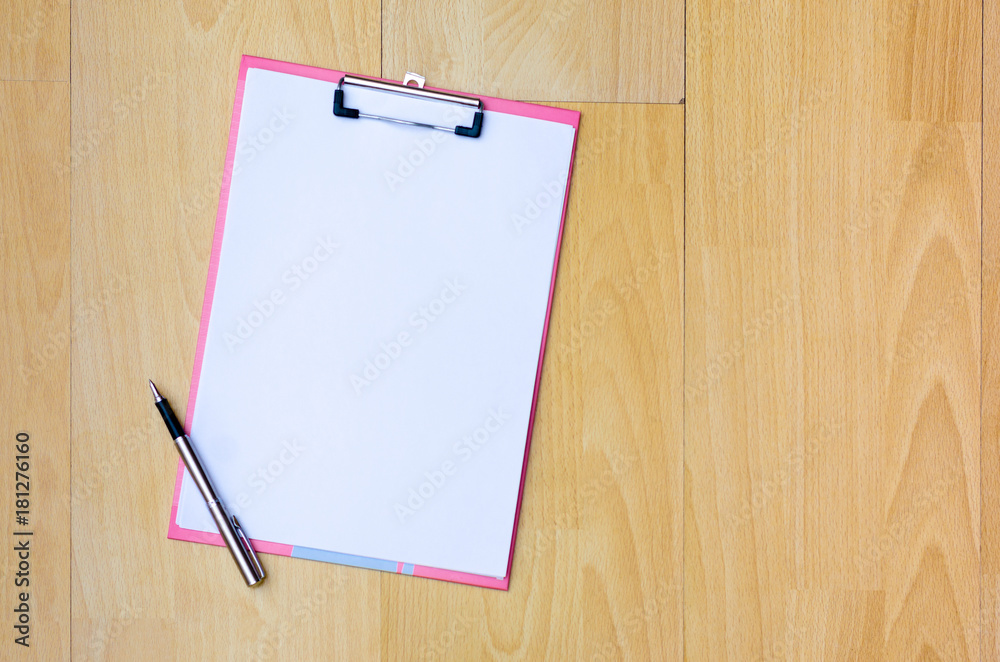 Note paper Coffee mug Pen top view on a wooden floor writing idea on book, work space Note paper Coffee mug Pen top view on a wooden floor writing idea on book, work space