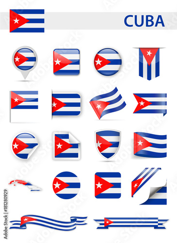 Free Download Cuba Flag Vector Set - GFXLoad