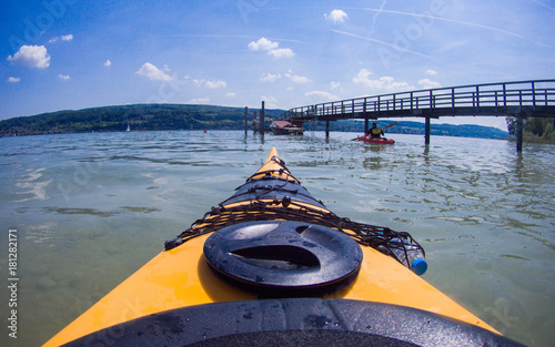 Kajaking on Lake Constance, Germany