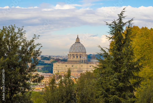 Rome (Italy) - From the Janiculum hill and terrace.