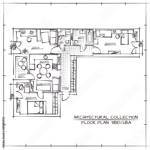 Architectural Floor Plan.