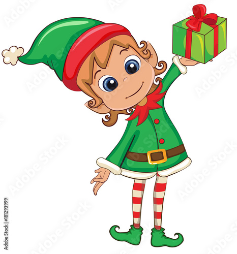 Cute Christmas elf