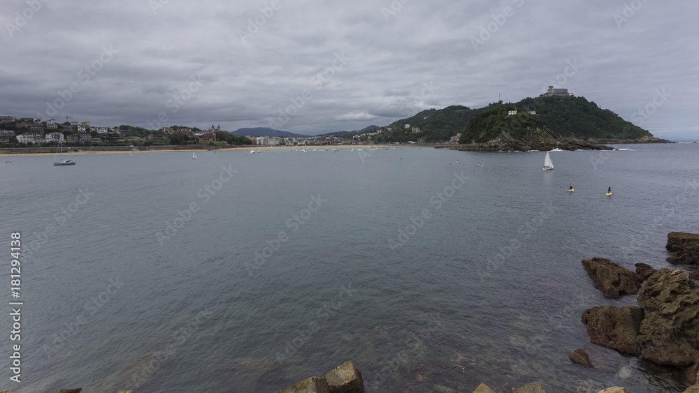 views of the conche beach.
