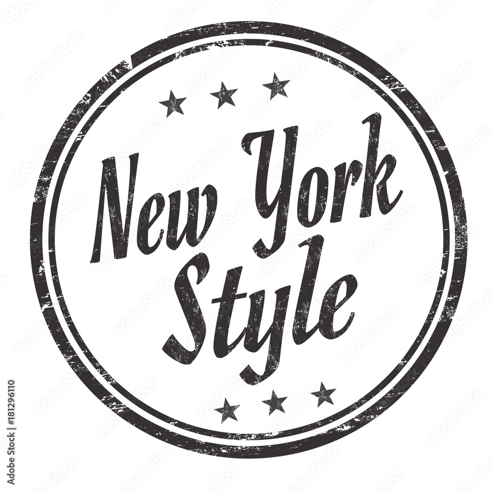 New York style grunge rubber stamp