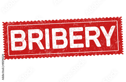 Bribery grunge rubber stamp