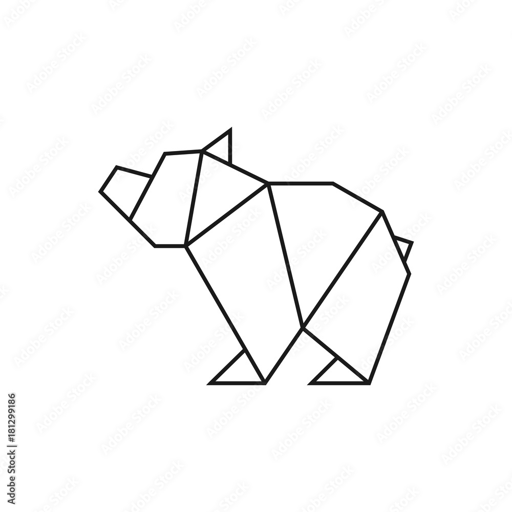 Geometric Line Art Template