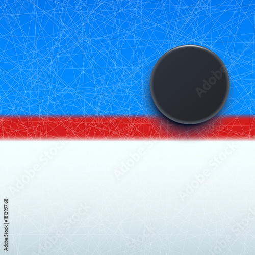 hockey puck on line