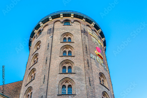 Photography Rundetaarn tower - former observatory - in central Copenhagen.