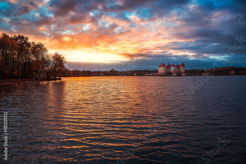 Sunset at the Moritzburg