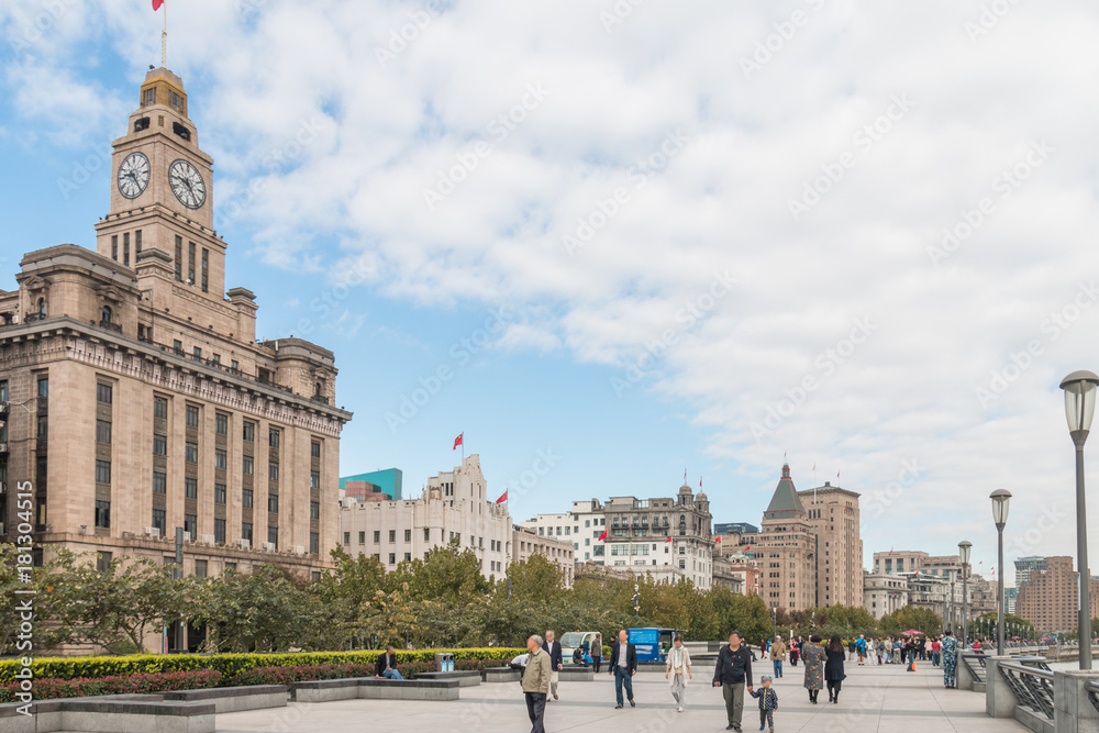Obraz premium Shanghai Bund old buildings