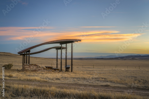picnic shelter at foothills  in northern Colorado