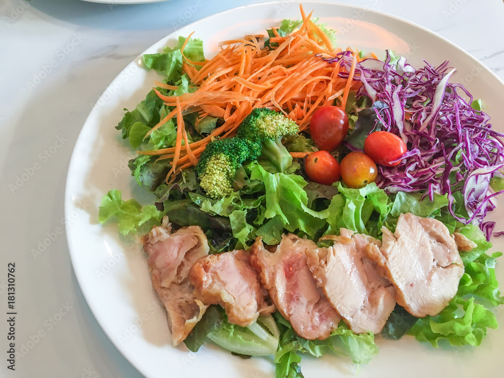Salad on the plate Salad on the plate