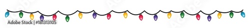 Christmas garland. Vector.