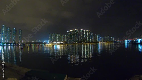 China Hong Kong Harbour at Night