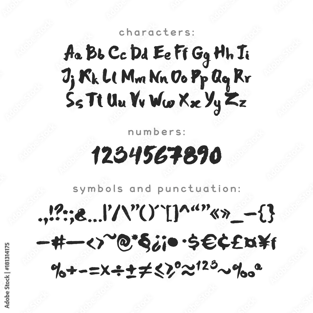Ink and Brush Latin Script Ink and Brush Latin Script