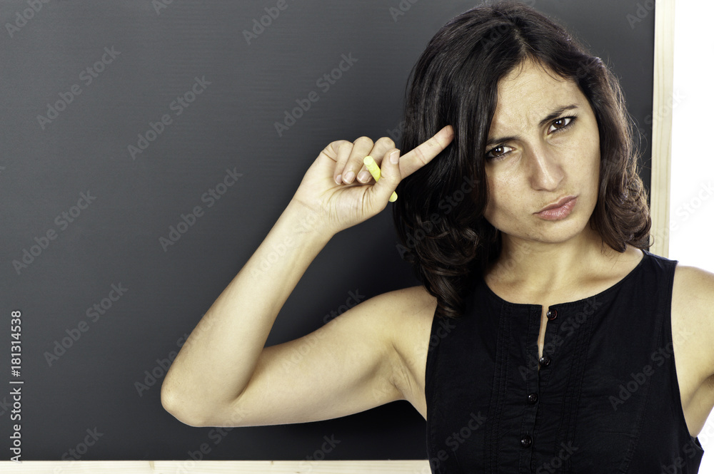 Obraz premium Thinking School Teacher