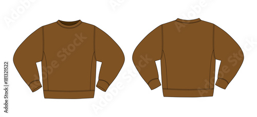 Illustration of sweat shirt ( brown)