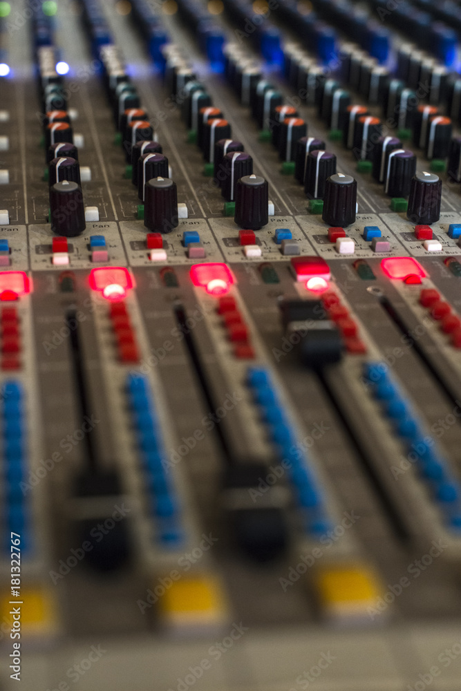 Professional audio mixing console Professional audio mixing console