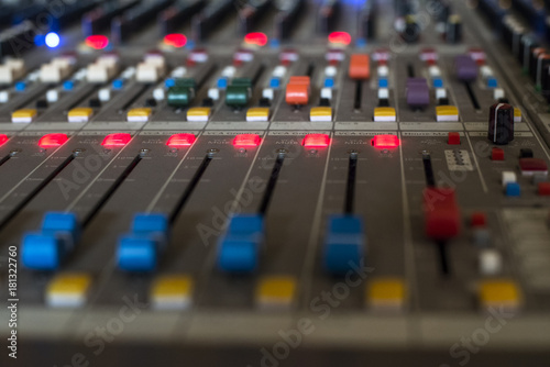 Professional audio mixing console